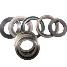 Quality assurance graphite spiral wound gasket with inner ring and outer high quality